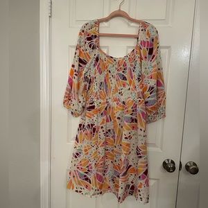 Oddi Butterfly Dress with Smocked Bodice, 2X. New with Tags!